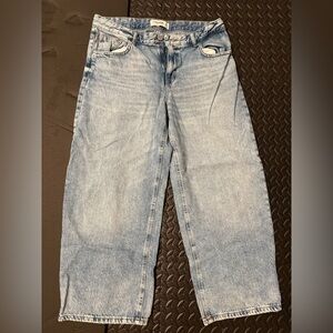 Pull&Bear Denim Blue Wide Leg Jeans